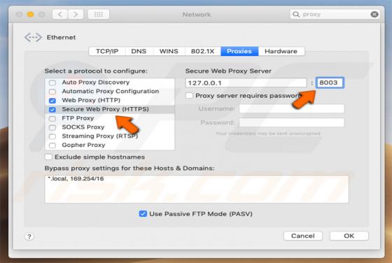 Wirus Proxy (Mac)