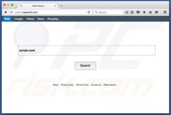 Przekierowanie search.leperdvil.com (Mac)