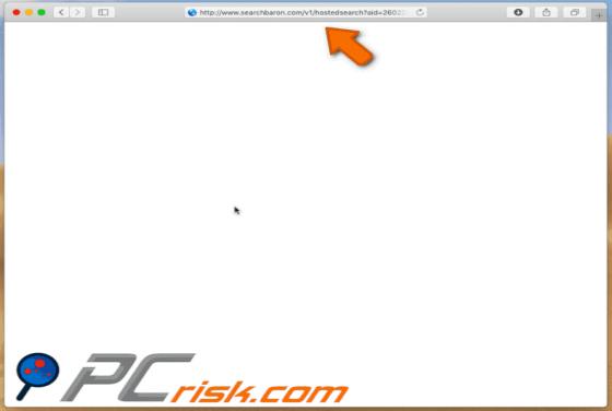 Przekierowanie searchbaron.com (Mac)