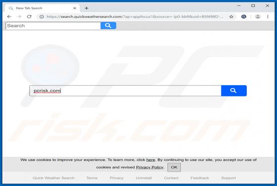 Porywacz przeglądarki Quick Weather Search