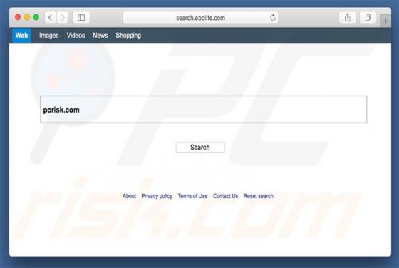 Przekierowanie search.epolife.com (Mac)