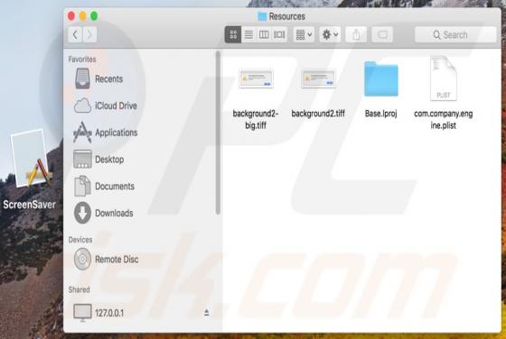 Adware ScreenSaver.app (Mac)