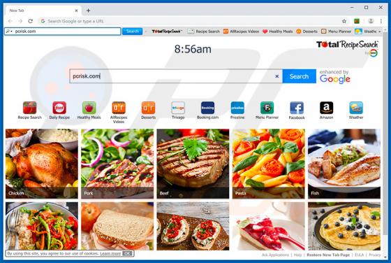 Pasek narzędzi TotalRecipeSearch