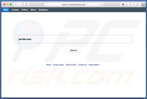 Przekierowanie search.newsflashapp.com (Mac)