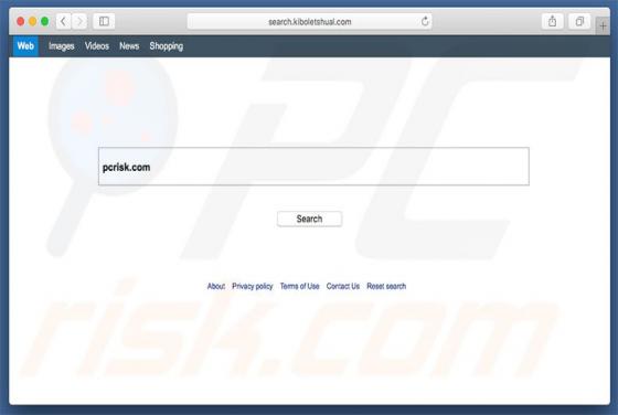 Przekierowanie search.kiboletshual.com (Mac)