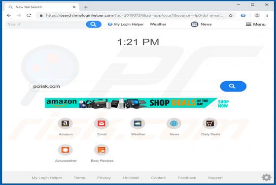 Porywacz przeglądarki My Login Helper