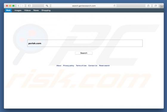 Przekierowanie search.genieosearch.com (Mac)