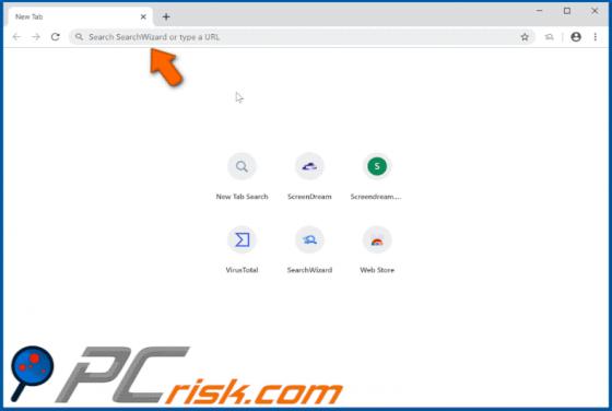 Porywacz przeglądarki SearchWizard