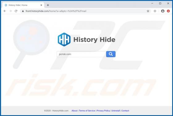 Porywacz przeglądania History Hide