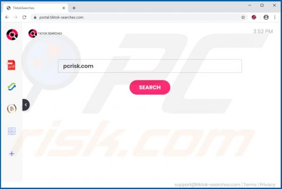 Porywacz przeglądarki TiktokSearches