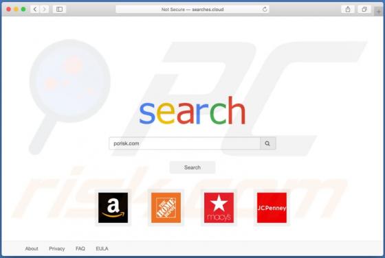 Przekierowanie searches.cloud (Mac)