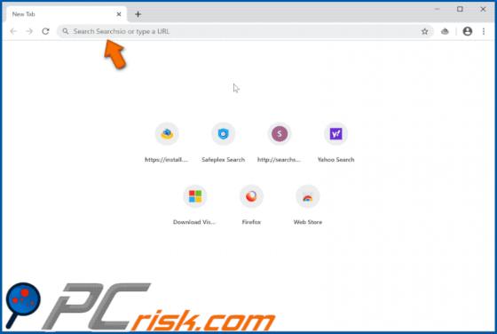 Porywacz przeglądarki Searchsio