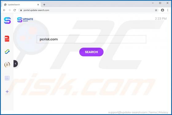 Porywacz przeglądarki UpdateSearch